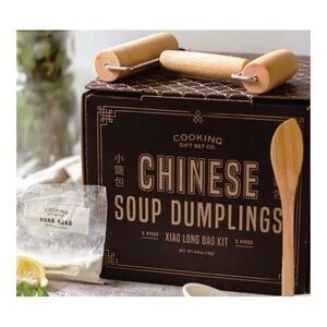 Bamboo Steamer Basket Soup Dumpling Kit Dough Roller, Spoon, Liners & More